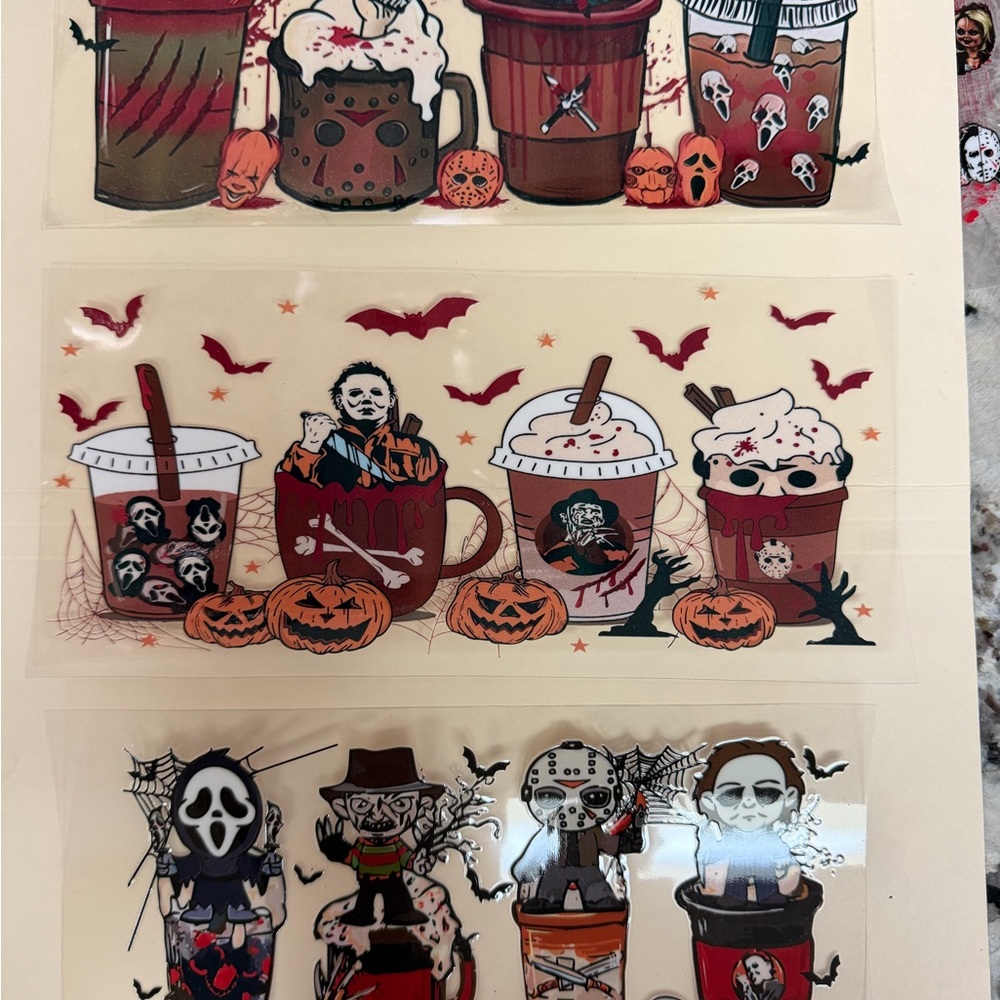 Halloween Horror Themed Stickers